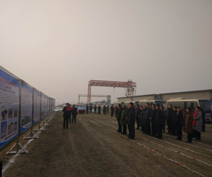 2018年度大荔县交通工程重点项目现场观摩会在国道242大荔项目施工现场成功举行